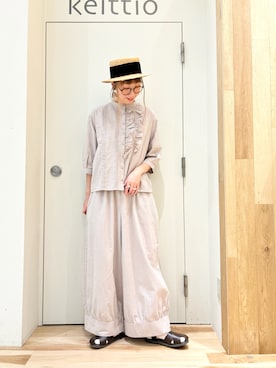 「Samansa Mos2（サマンサ モスモス）のアイテム」を使った、タブンネさん（レディース・166cm）の夏コーディネート