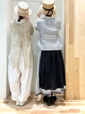 「サマンサモスモス」｜「アイテム（チュニック）」を使った、タブンネさん（レディース・166cm）の冬コーディネート