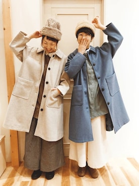 「チュニック」｜「アイテム（その他アウター）」を使った、タブンネさん（レディース・167cm）の冬コーディネート