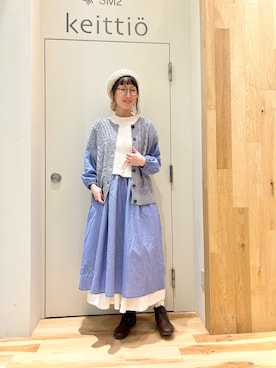 「サマンサモスモス」｜「アイテム（ハンチング/ベレー帽）」を使った、タブンネさん（レディース・166cm）の冬コーディネート
