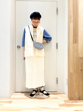 「サマンサモスモス」｜「アイテム（ブルゾン）」を使った、タブンネさん（レディース・166cm）の春コーディネート