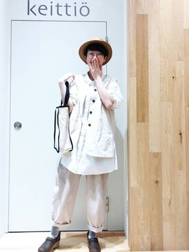 「Samansa Mos2 blue」｜「アイテム（その他）」を使った、タブンネさん（レディース・167cm）の春コーディネート