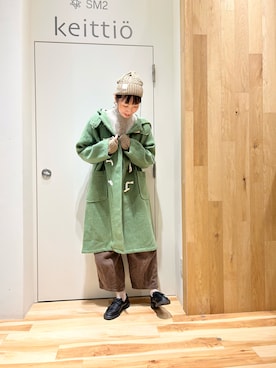 「Samansa Mos2（サマンサ モスモス）のアイテム（ダッフルコート）」を使った、タブンネさん（レディース・166cm）の秋コーディネート