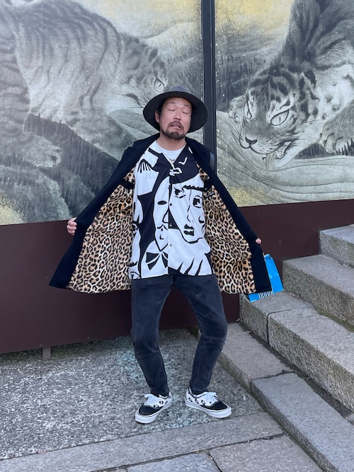 人気✨ワコマリア　チェスターコート　ネイビー×ボルドー　S WACKO MARIA（チェスターコート）のフリマアイテム一覧