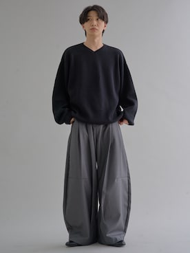 「アイテム（スリッポン）」を使った、Ryotaさん（メンズ・176cm）の秋コーディネート