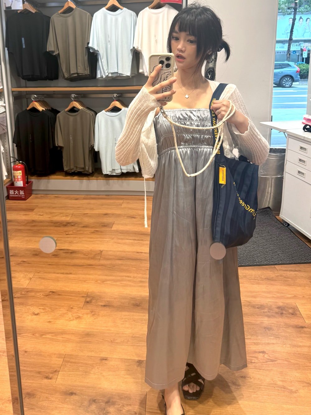 Heather（ヘザー）の「デニムジャンスカ 182907（ジャンパースカート
