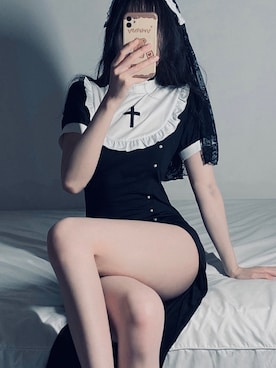 「halloween」｜「アイテム（ワンピース/ドレス）」を使った、りりか凜凜花🌸さん（レディース・162cm）の秋コーディネート