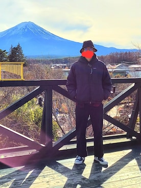 「Engineered Garments（エンジニアードガーメンツ）のアイテム（帽子）」を使った、sshmさん（メンズ・176cm）の冬コーディネート