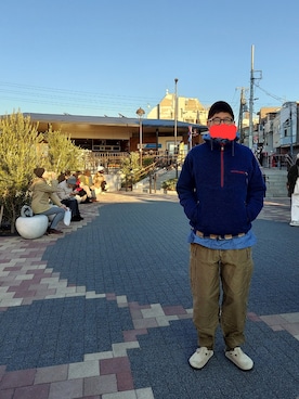「Engineered Garments（エンジニアードガーメンツ）のアイテム（その他アウター）」を使った、sshmさん（メンズ・176cm）の冬コーディネート