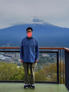 「Engineered Garments（エンジニアードガーメンツ）のアイテム（その他アウター）」を使った、sshmさん（メンズ・176cm）の春コーディネート