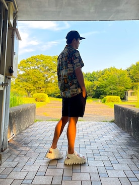 「アイテム（シャツ/ブラウス）」を使った、hak.さん（メンズ・175cm・30代）の夏コーディネート