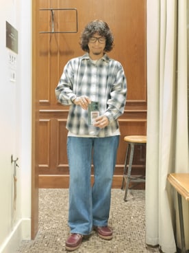 「アイテム（モカシン/デッキシューズ）」を使った、D.nakamuraさん（メンズ・167cm）の秋コーディネート