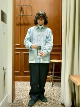 「アイテム（スラックス）」を使った、D.nakamuraさん（メンズ・167cm）の秋コーディネート