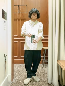 「アイテム（サンダル）」を使った、D.nakamuraさん（メンズ・167cm）の秋コーディネート