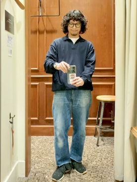 「アイテム（スニーカー）」を使った、D.nakamuraさん（メンズ・167cm）の秋コーディネート