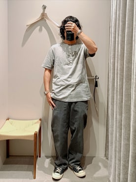 「nonnative(ノンネイティブ)のアイテム(トップス)」を使った、D.nakamuraさん(メンズ・167cm)の夏コーディネート