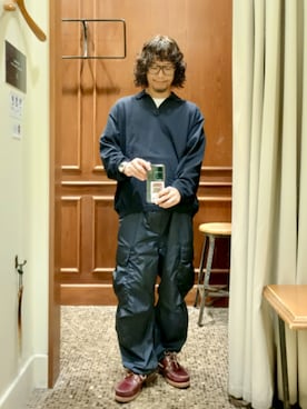 「アイテム（ニット/セーター）」を使った、D.nakamuraさん（メンズ・167cm）の秋コーディネート