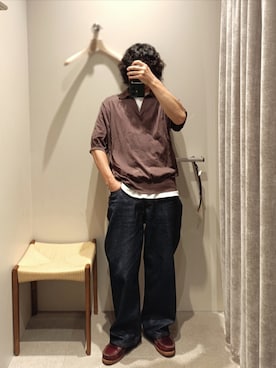「A.P.C.（アーペーセー）のアイテム」を使った、D.nakamuraさん（メンズ・167cm）の夏コーディネート