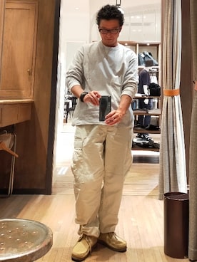 「Hanes」｜「アイテム（ブーツ）」を使った、D.nakamuraさん（メンズ・170cm）の夏コーディネート