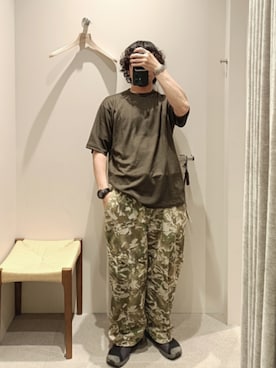 「Steven Alan（スティーブンアラン）のアイテム（ニット/セーター、グリーン系）」を使った、D.nakamuraさん（メンズ・167cm）の春コーディネート