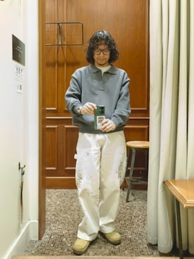 「アイテム（ブーツ）」を使った、D.nakamuraさん（メンズ・167cm）の冬コーディネート