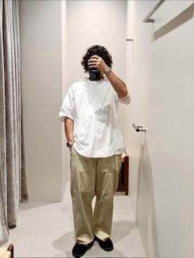 「FAT(エフエイティー)のアイテム(パンツ)」を使った、D.nakamuraさん(メンズ・167cm)の夏コーディネート