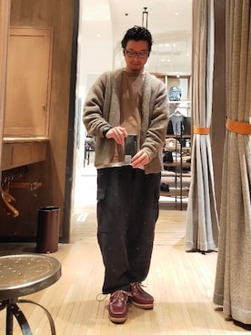 「PRO CLUB （プロクラブ）のアイテム（スウェットパンツ）」を使った、D.nakamuraさん（メンズ・170cm）の冬コーディネート