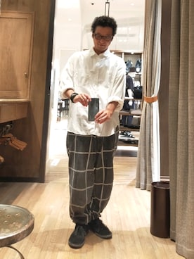 「C.E（シーイー）のアイテム（パンツ）」を使った、D.nakamuraさん（メンズ・170cm）の夏コーディネート