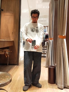 「FAT(エフエイティー)のアイテム(パンツ)」を使った、D.nakamuraさん(メンズ・170cm)の秋コーディネート