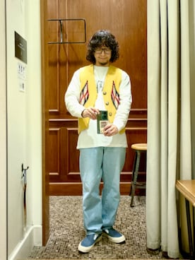 「アイテム（ベスト）」を使った、D.nakamuraさん（メンズ・167cm）の秋コーディネート