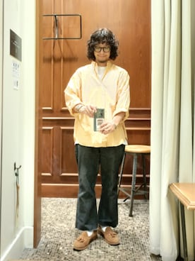 「アイテム（ローファー）」を使った、D.nakamuraさん（メンズ・167cm）の秋コーディネート