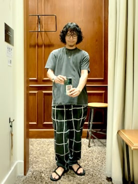 「アイテム（サンダル）」を使った、D.nakamuraさん（メンズ・167cm）の夏コーディネート