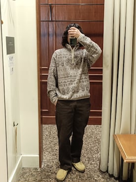 「アイテム（パンツ）」を使った、D.nakamuraさん（メンズ・167cm）の冬コーディネート