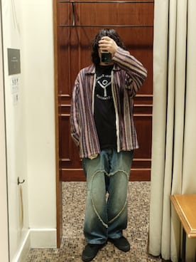 「アイテム（トップス）」を使った、D.nakamuraさん（メンズ・167cm）の冬コーディネート