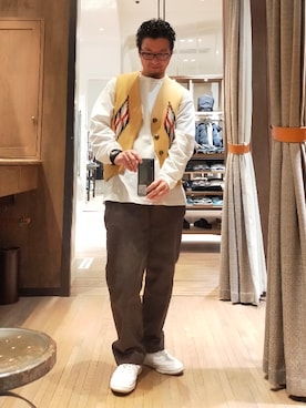「ORTEGA（オルテガ）のアイテム」を使った、D.nakamuraさん（メンズ・170cm）の秋コーディネート