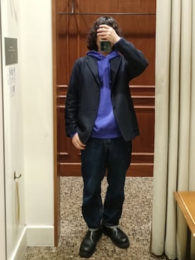 D.nakamuraさん（メンズ・167cm）の冬コーディネート