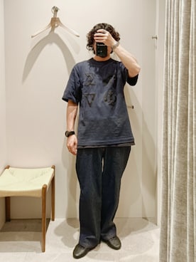 「A.P.C.（アーペーセー）のアイテム」を使った、D.nakamuraさん（メンズ・167cm）の春コーディネート