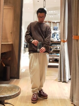 「Steven Alan（スティーブンアラン）のアイテム（スウェット）」を使った、D.nakamuraさん（メンズ・170cm）の秋コーディネート