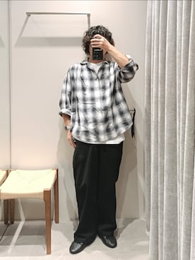 「CROWN（クラウン）のアイテム」を使った、D.nakamuraさん（メンズ・167cm）の秋コーディネート