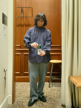 「アイテム（シャツ/ブラウス）」を使った、D.nakamuraさん（メンズ・167cm）の秋コーディネート