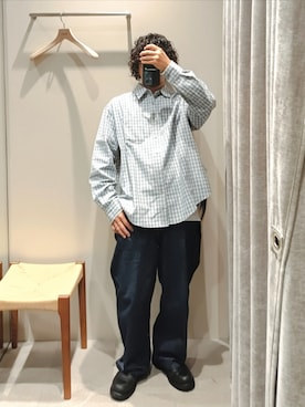 「A.P.C.（アーペーセー）のアイテム（パンツ）」を使った、D.nakamuraさん（メンズ・167cm）の秋コーディネート