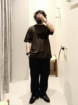 「Steven Alan（スティーブンアラン）のアイテム（ニット/セーター、ブラウン系）」を使った、D.nakamuraさん（メンズ・167cm）の春コーディネート