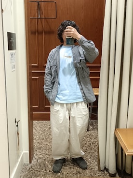 「VAINL ARCHIVE（ヴァイナルアーカイブ）のアイテム」を使った、D.nakamuraさん（メンズ・167cm）の春コーディネート