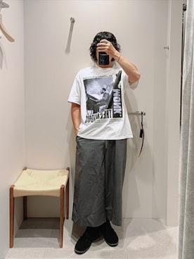 「グラフィックＴ」｜D.nakamuraさん（メンズ・167cm）の夏コーディネート