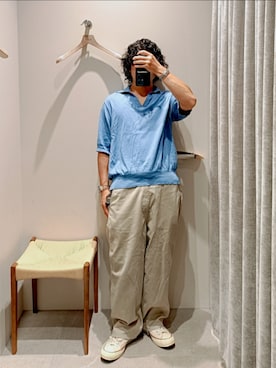 「LOEFF（ロエフ）のアイテム」を使った、D.nakamuraさん（メンズ・167cm）の夏コーディネート