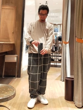 「C.E（シーイー）のアイテム（パンツ）」を使った、D.nakamuraさん（メンズ・170cm）の秋コーディネート