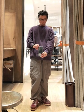「Chrome Hearts」｜「アイテム（スウェット）」を使った、D.nakamuraさん（メンズ・170cm）の秋コーディネート