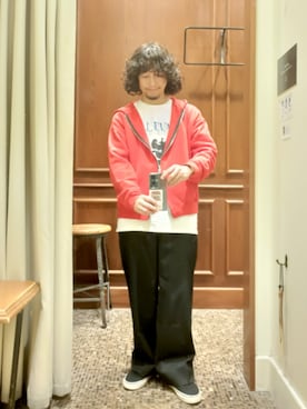 「アイテム（スラックス）」を使った、D.nakamuraさん（メンズ・167cm）の秋コーディネート