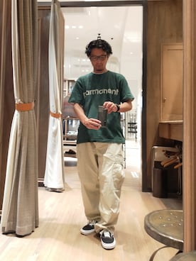 「cabaret poval（キャバレーポバール）のアイテム」を使った、D.nakamuraさん（メンズ・170cm）の夏コーディネート