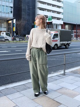 「ooju（オージュ）のアイテム」を使った、moriさん（レディース・157cm）の春コーディネート